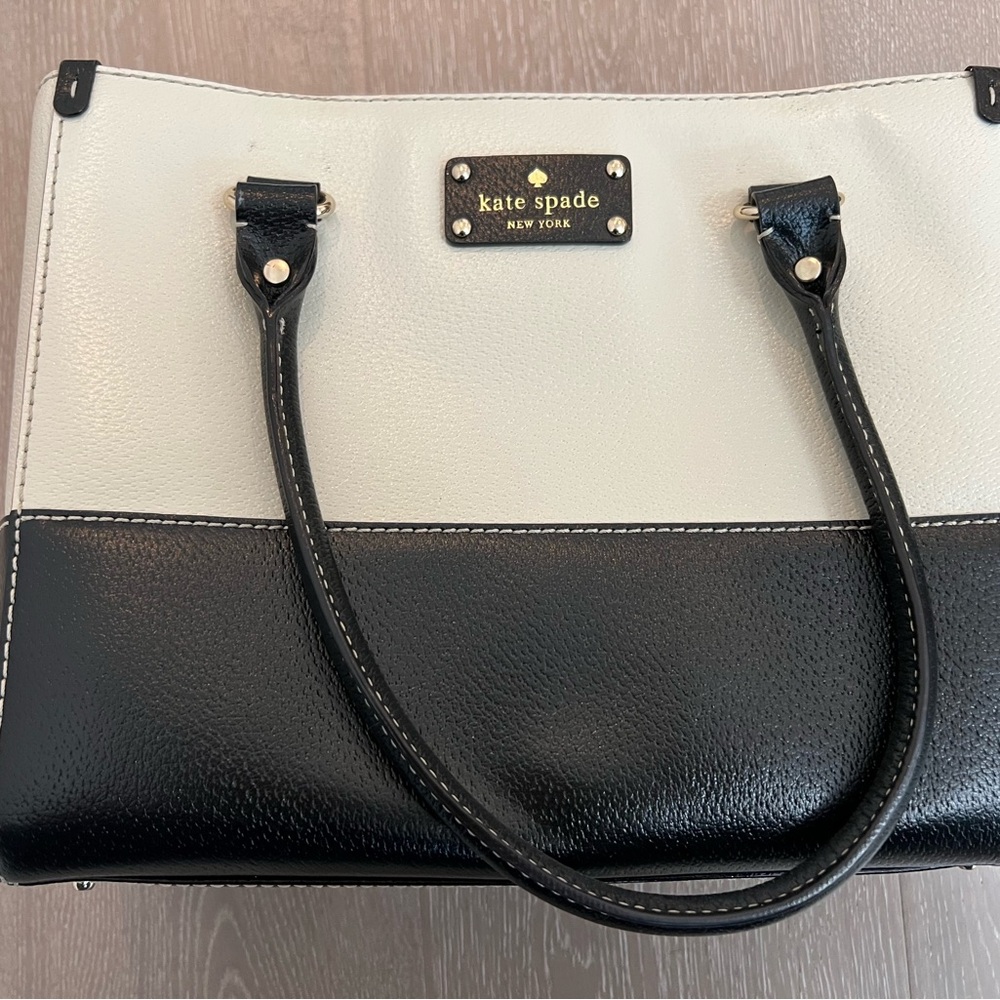 Kate Spade Two-Tone Black and White Tote